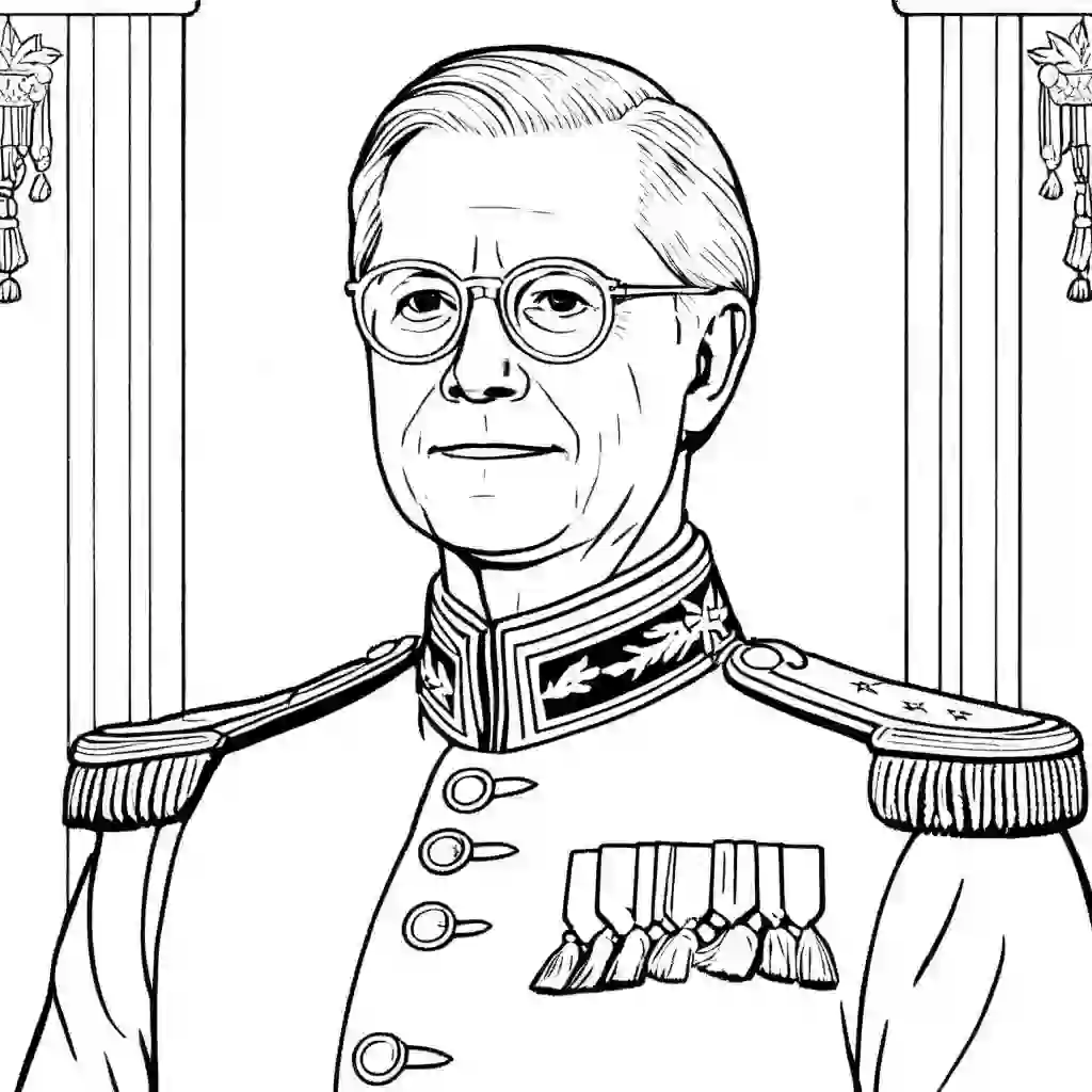 King Gustaf XVI Carl of Sweden coloring pages
